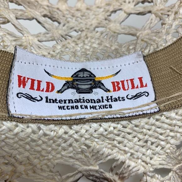 Wild Bull International Cowboy Cowgirl Hat Rodeo Rigid Straw Western Distressed main image 7